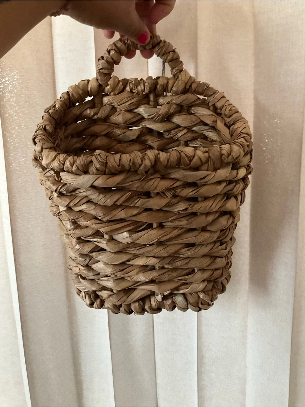 Threshold Natural Brown Woven Hanging Basket